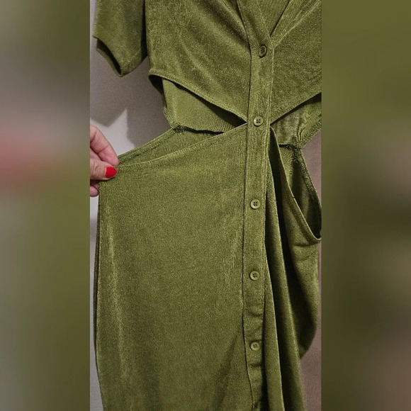 RUNAWAY Claudia Mini Dress in Grass. Size US 8. - Picture 11 of 15